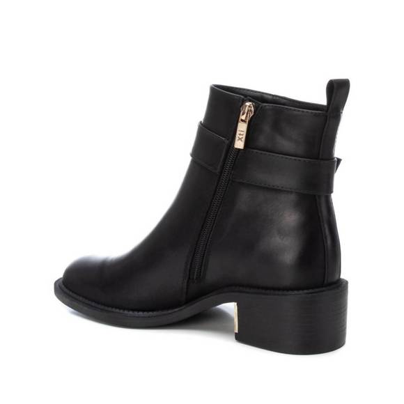 NEW XTI women's faux leather booties in black - Picture 3 of 5
